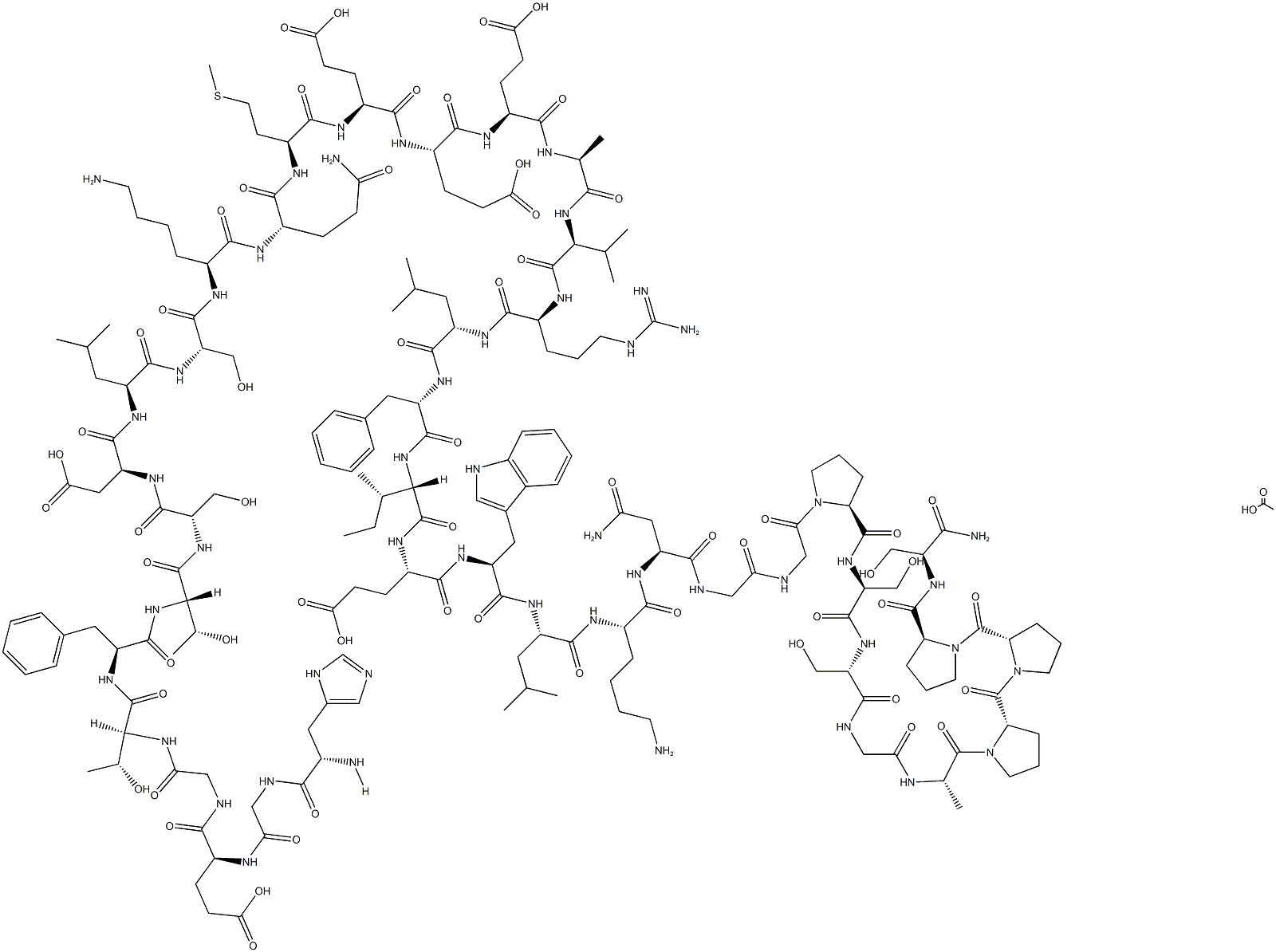 Exenatide Acetate (Exendin-4) Structure